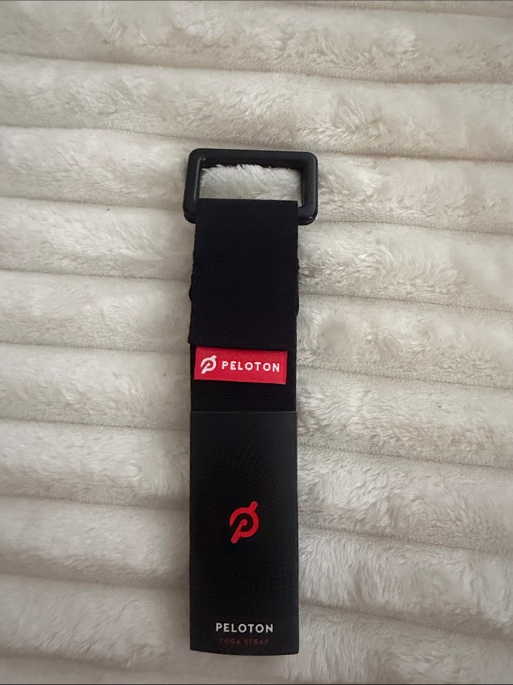 Peloton Black and Red Yoga Strap